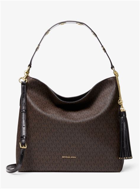 michael michael kors brooklyn large leather tote|Michael Kors Brooklyn shoulder bag.